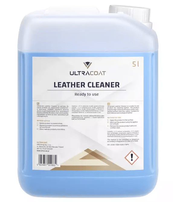 ULTRACOAT Leather Cleaner 5l Preparat do Czyszczenia Powierzchni Skórzanej