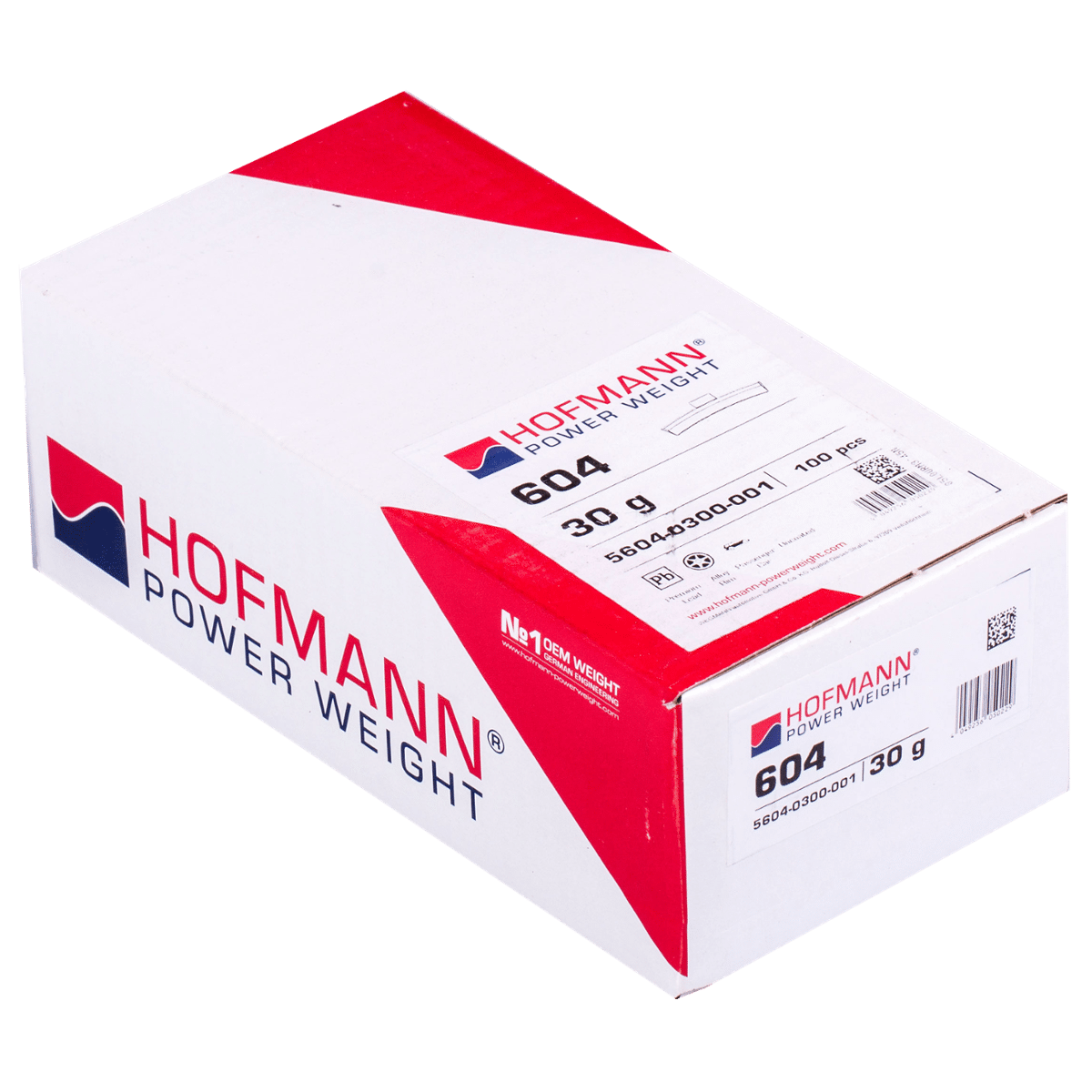 HOFMANN ALU PB 604 30g Ciężarek Nabijany Niepowlekany do Aluminiowych Felg 100szt