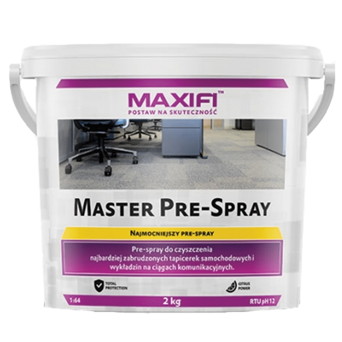 MAXIFI Master Pre Spray 2kg Proszek do Czyszczenia Mocno Zabrudzonych Wykładzin i Tapicerek Samochodowych
