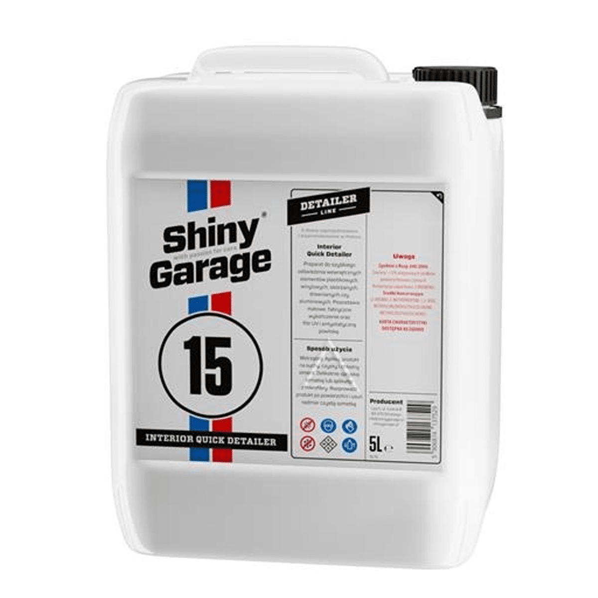 SHINY GARAGE Interior Quick Detailer 5l Preparat Typu QD do Wnętrz Pojazdów