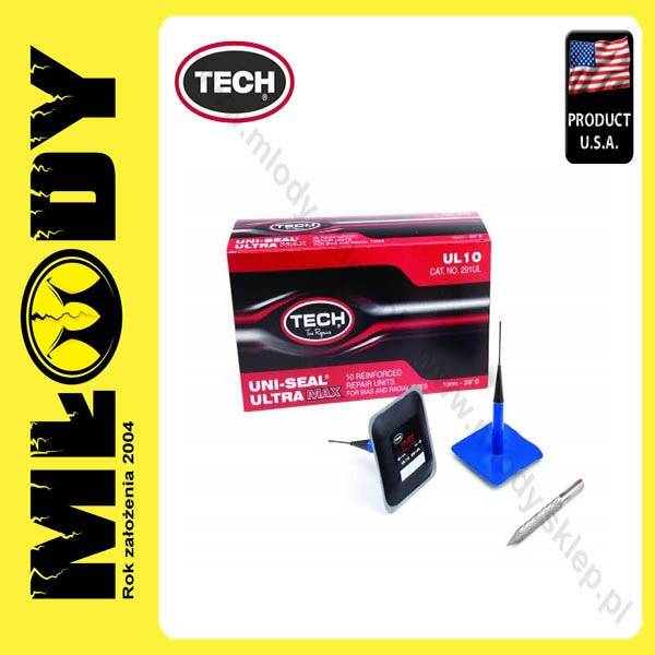 TECH UL10 Uni-Seal Ultra Max 10mm Kołek do Opon Radialnych i Diagonalnych