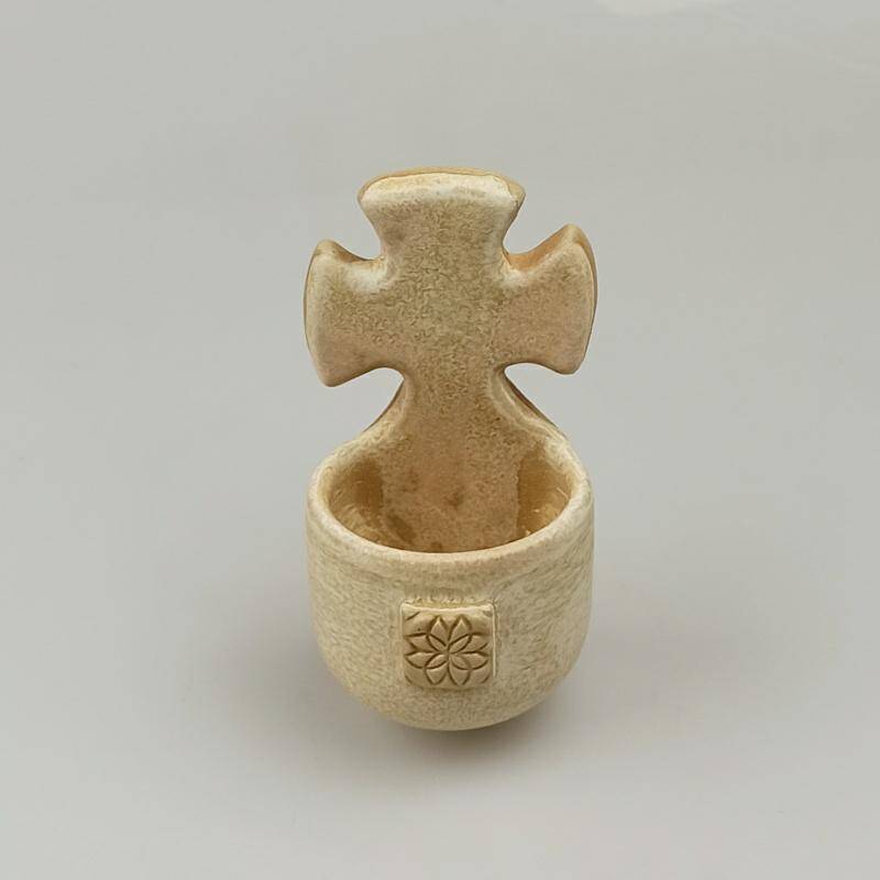 Kropielnica ceramiczna ecru