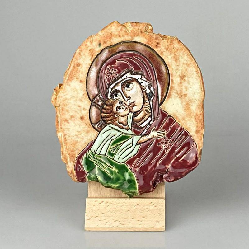 Ikona Matki Bożej Włodzimierskiej. Owal