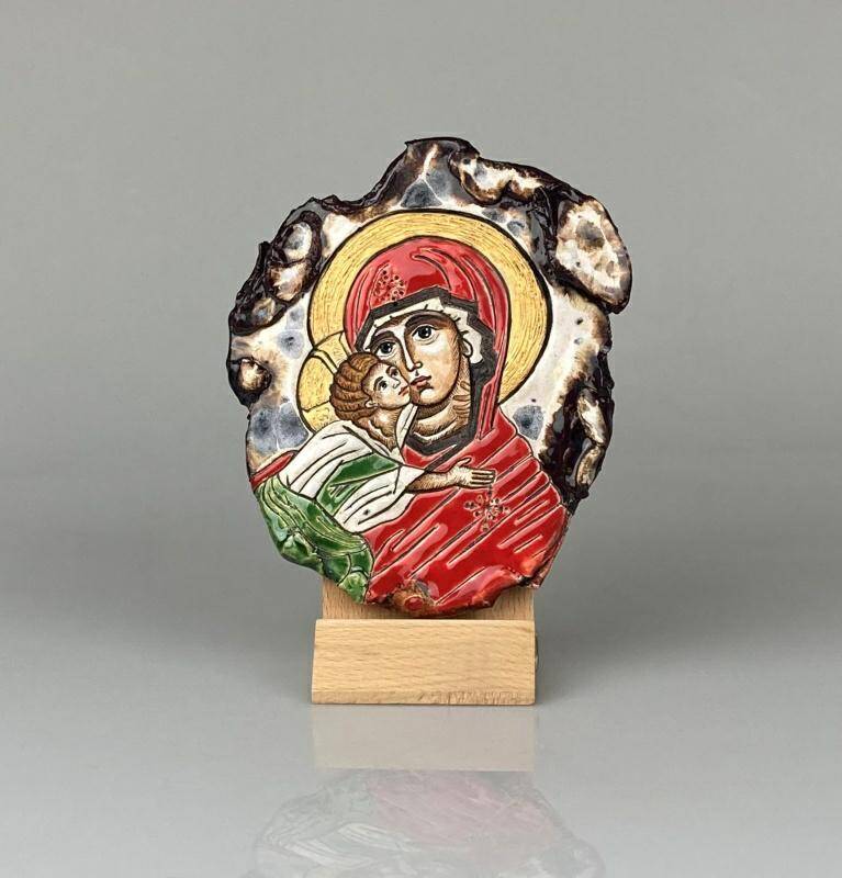 Ikona Matki Bożej Eleusy 14 cm x 12 cm