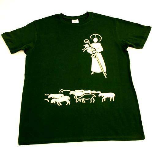T-shirt męski Dobry Pasterz zielony XXL