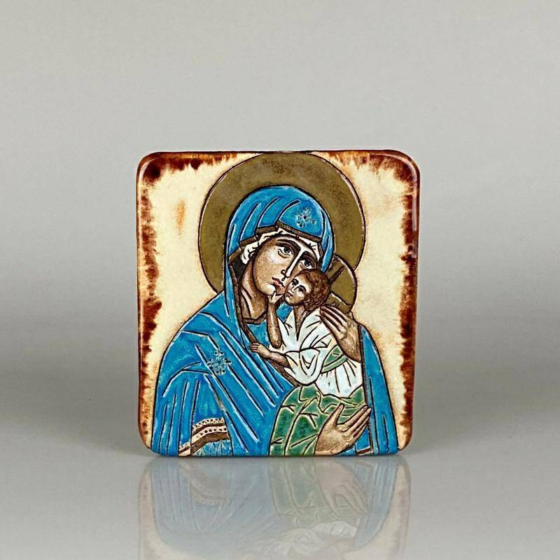 Ikona Matki Bożej Eleusy 13,5cmx14,5cm