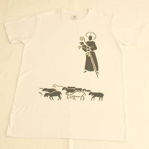 T-shirt męski Dobry Pasterz biały XL