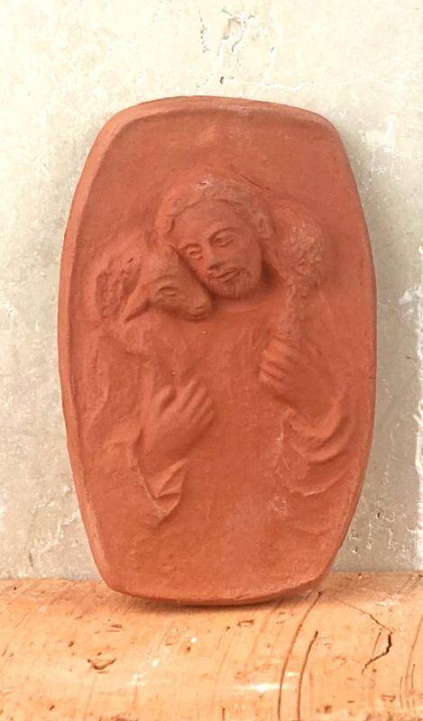 Płaskorzeźba ceramiczna, Chrystus Dobry