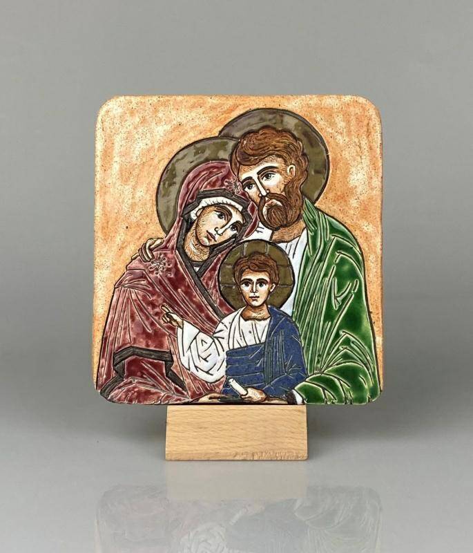 Ikona Świętej Rodziny 14,5cmx13,5cm