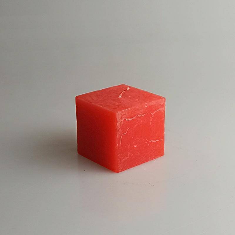 Świeca melon sześcian 5 cm