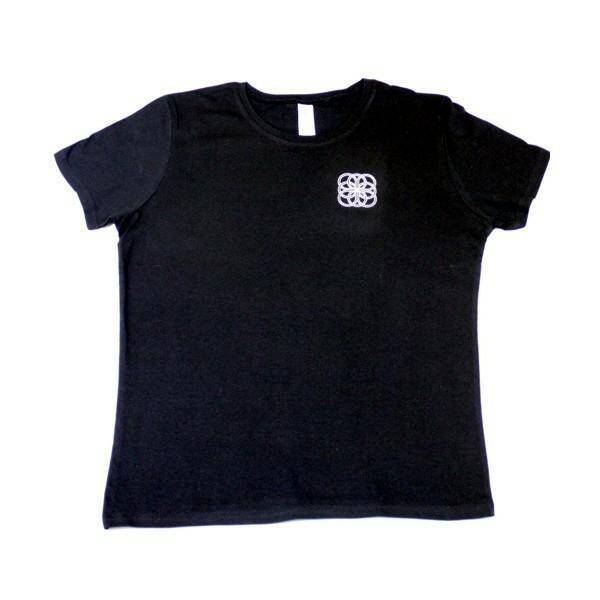 T-shirt damski Margerytka czarny XL (Zdjęcie 1)