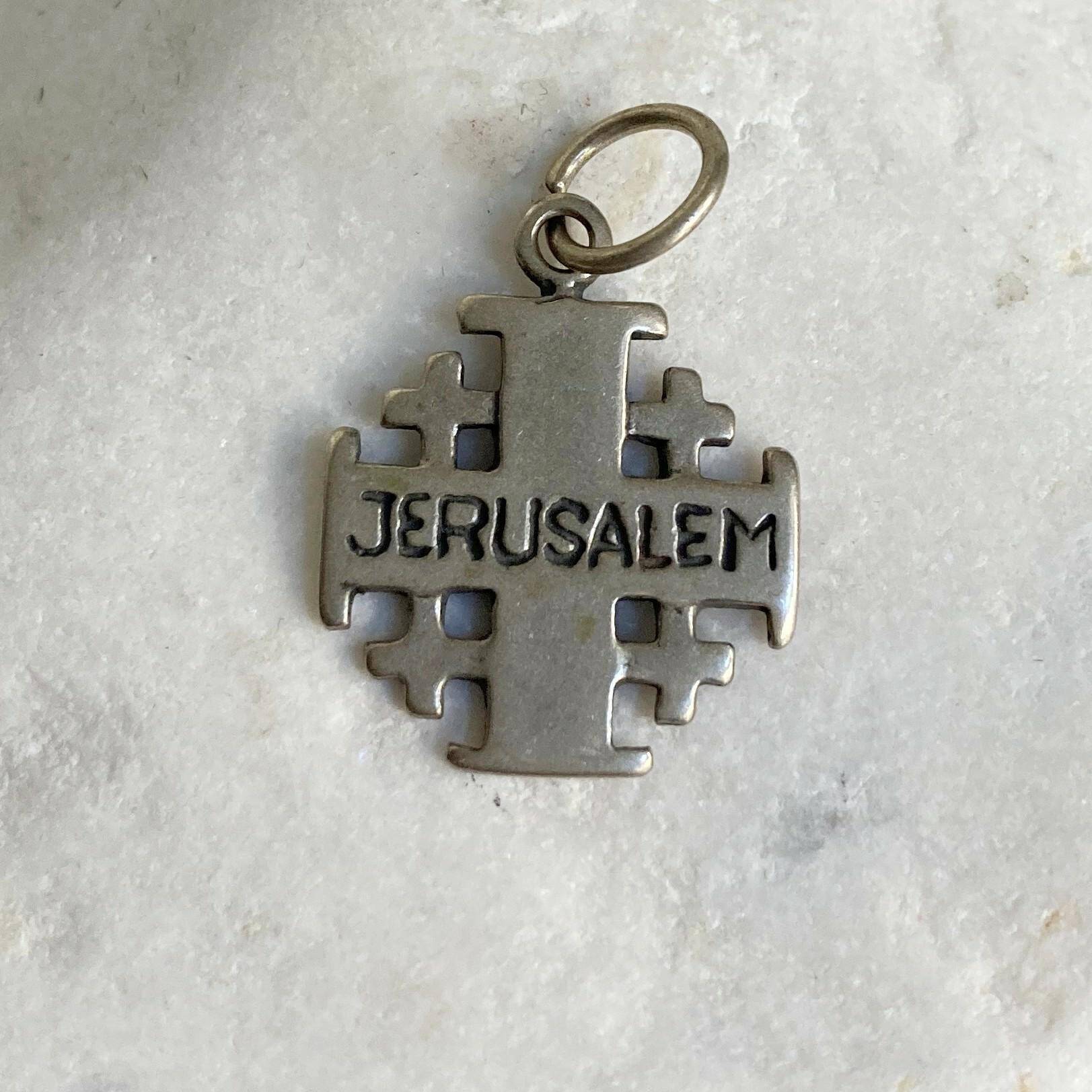 Krzyżyk Jerozolimski posrebrzany