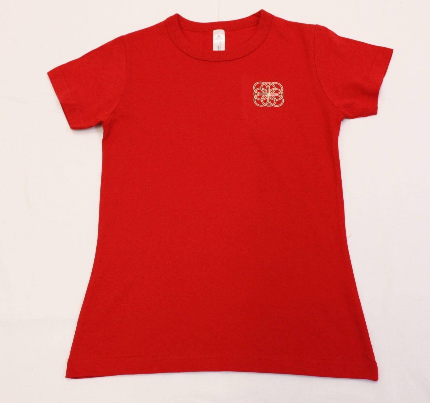 T-shirt damski Margerytka czerwony S 185