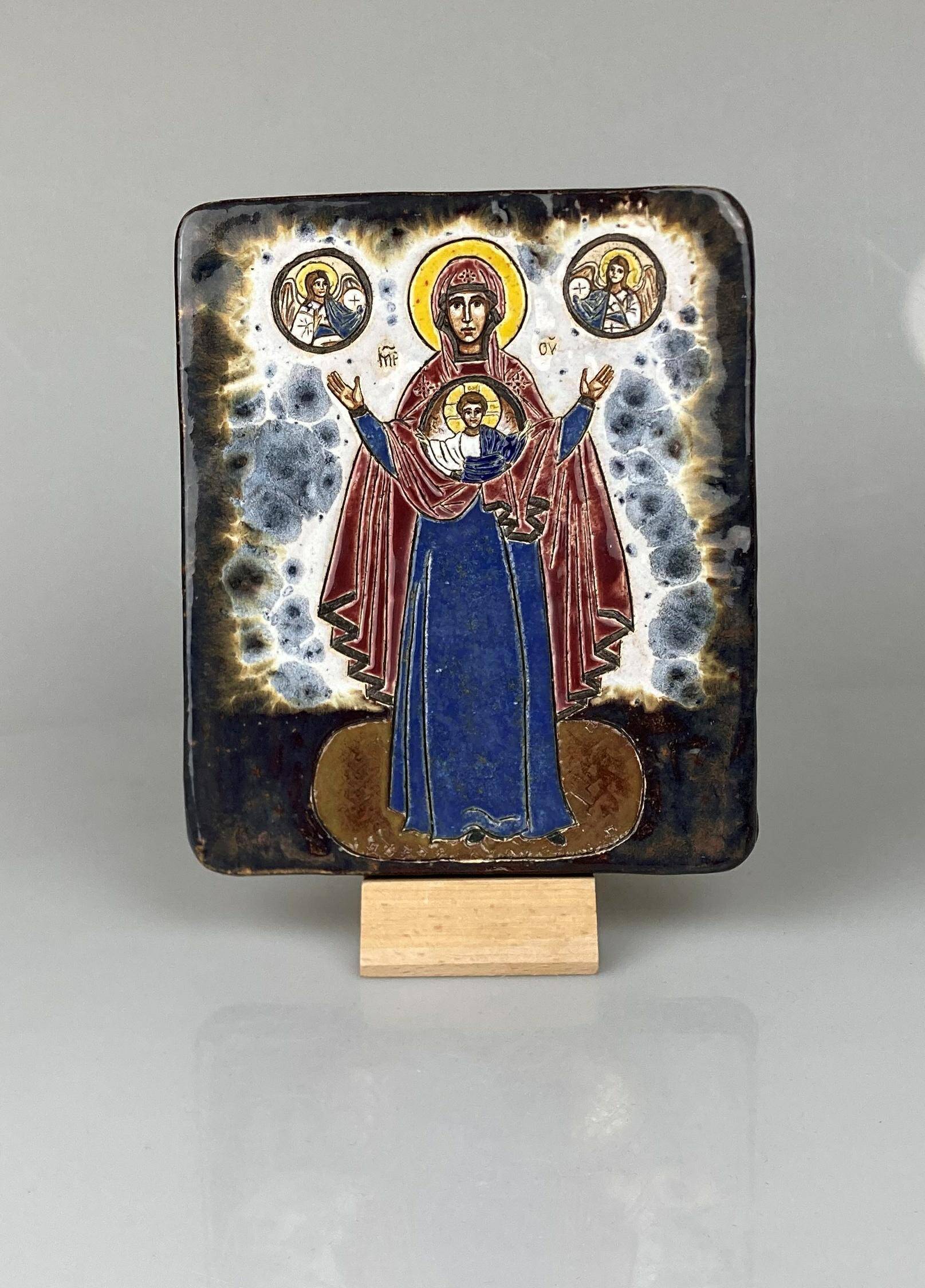 Ikona Matki Bożej Znaku 16 cm x 19 cm