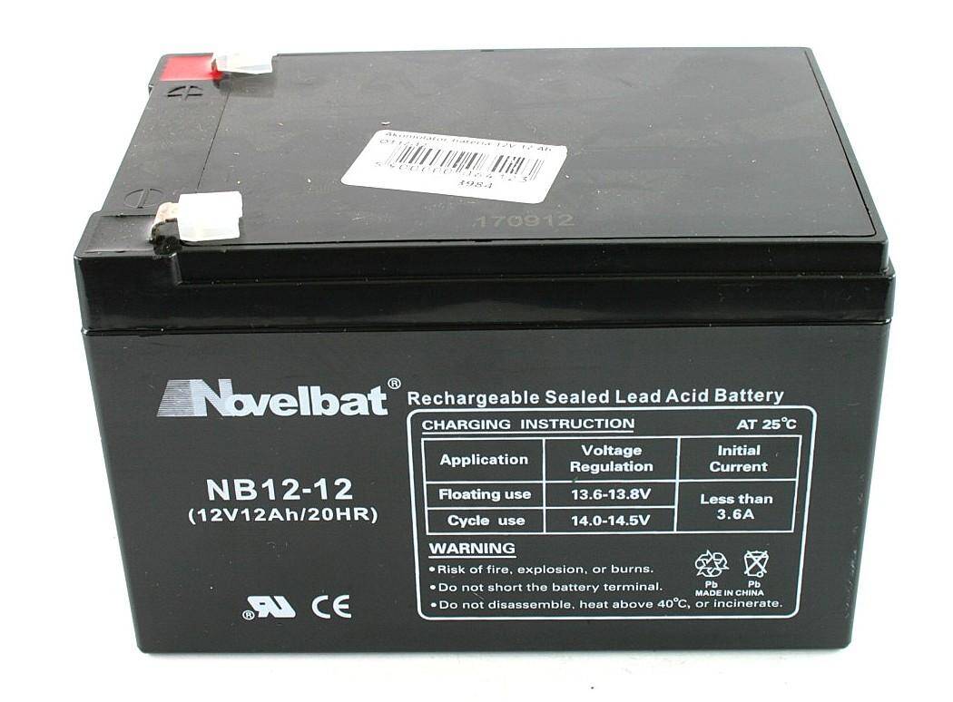 Akumulator  bateria 12V 12Ah Novelb.
