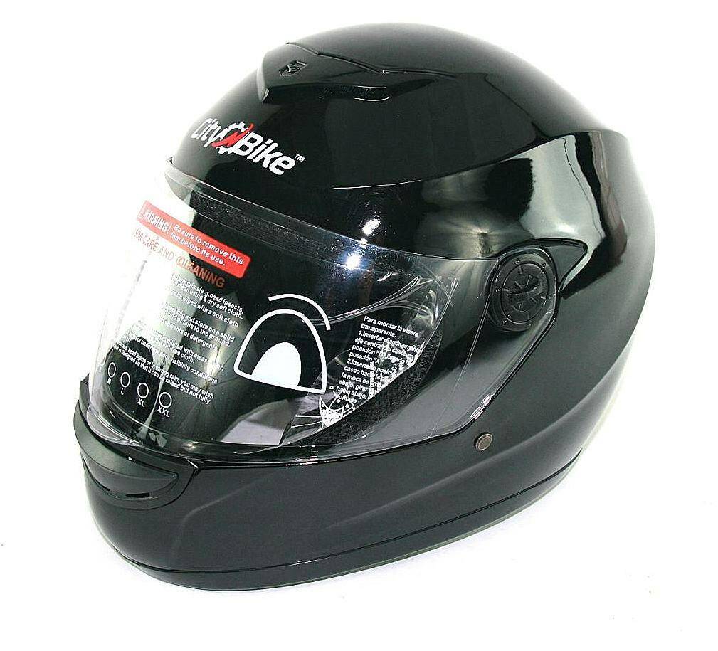 Kask WL-101 int XL- czarny połysk+komin.
