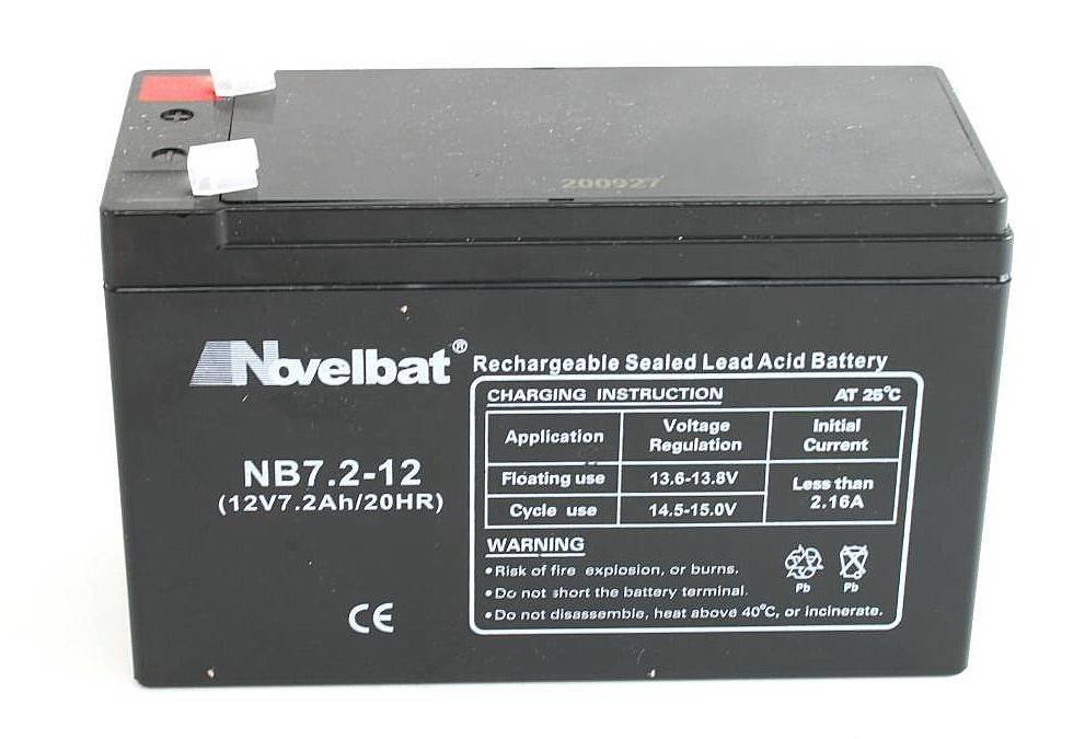 Akumulator  bateria 12V  7,2Ah  Novelb.