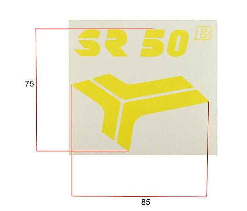 Naklejka SR 50- żółta (Zdjęcie 2)