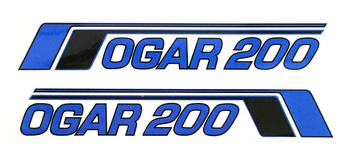 Naklejka OGAR 200- niebieska kpl. L+P