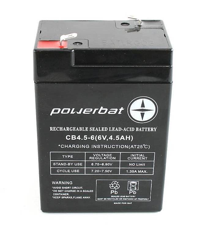 Akumulator  bateria  6V  4,5Ah Powerb.