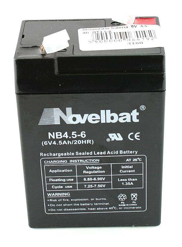 Akumulator  bateria  6V  4,5Ah Novelb.