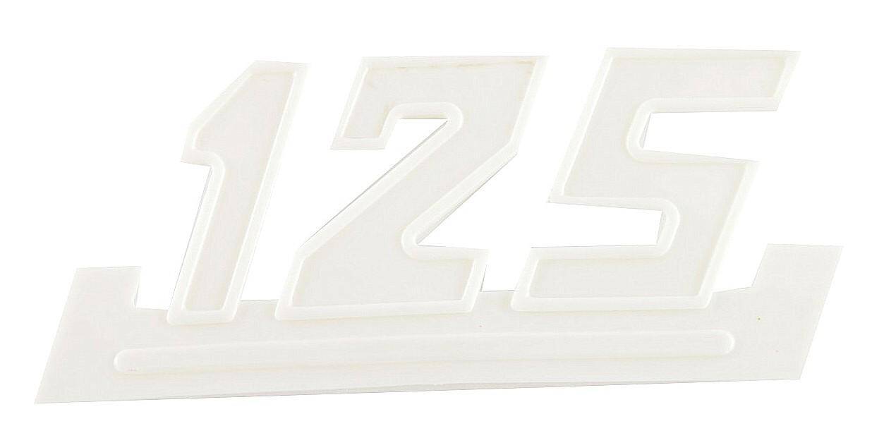 Emblemat- WSK 125 na bok- biały
