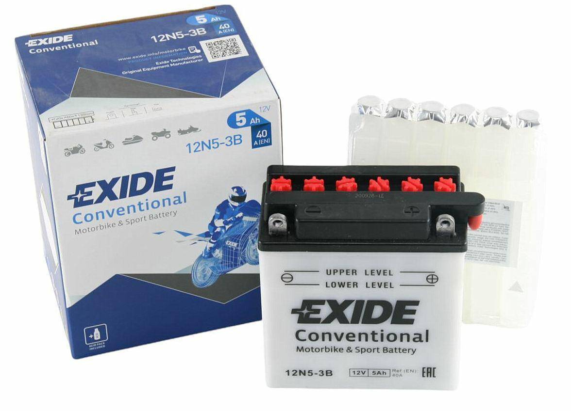 Akumulator 12N  5-3B 12V 5Ah Exide