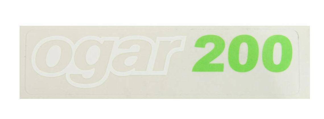 Naklejka Ogar 200- biało- zielona