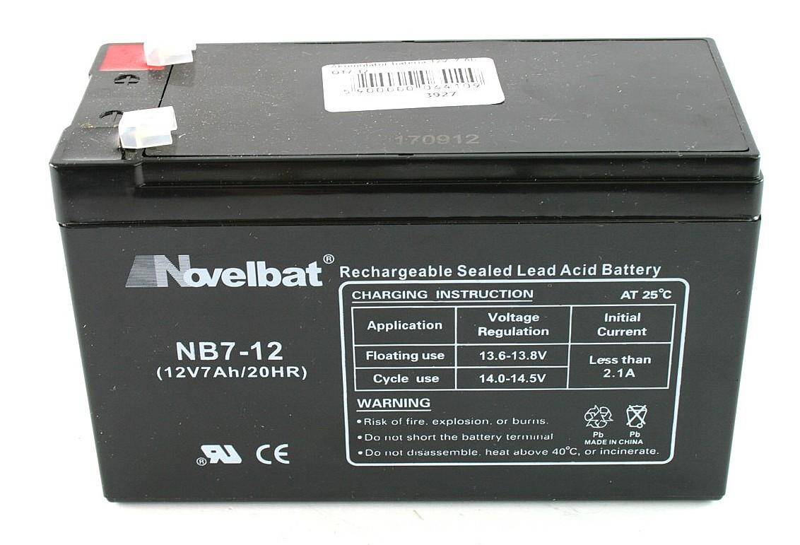 Akumulator  bateria 12V  7Ah Novelb.