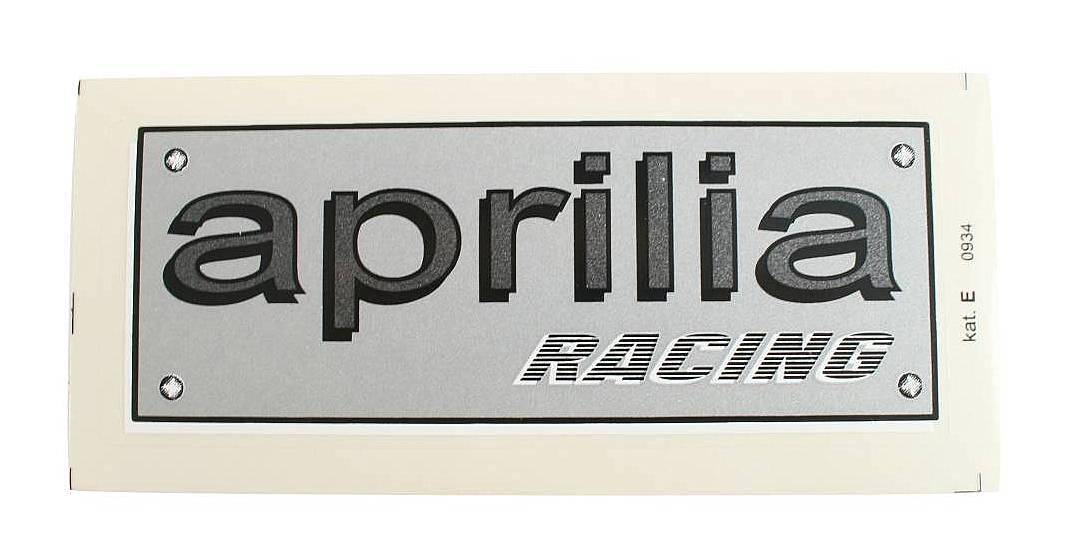 Naklejka APRILIA Racing- srebrna, szara (Zdjęcie 1)