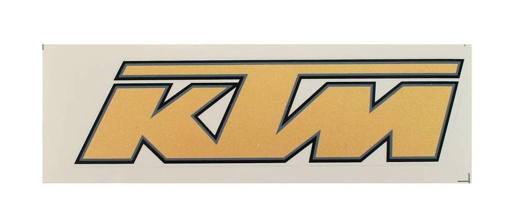 Naklejka KTM- złota (Zdjęcie 1)