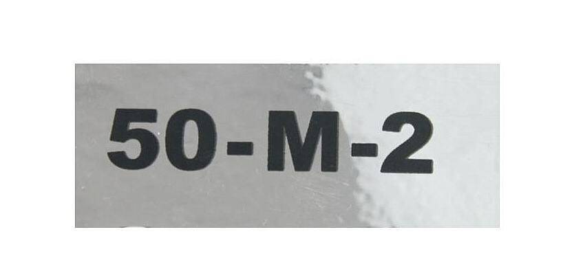 Naklejka 50-M-2- czarna, chrom