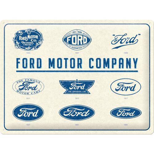 Blaszany plakat Ford-Logo Evolution