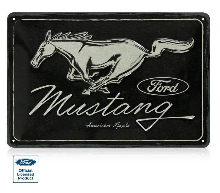 Blacha Ford Mustang - czarna