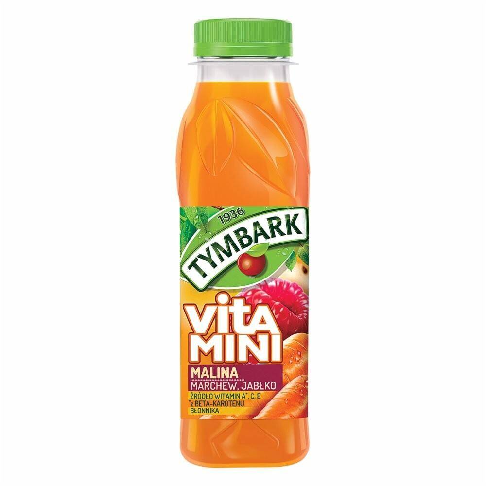 Tymbark Vitamini mar.-jab.-malina 0,3 (Zdjęcie 1)