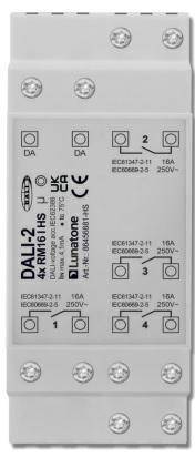 DALI-2 4xRM16 HS Sterowanie LUNATONE