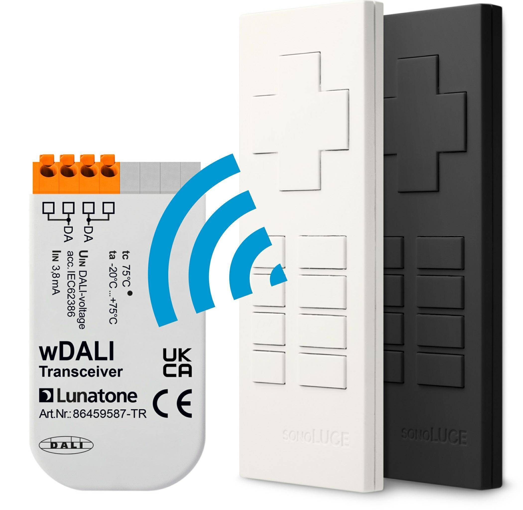 wDALI Remote black +Transceiver