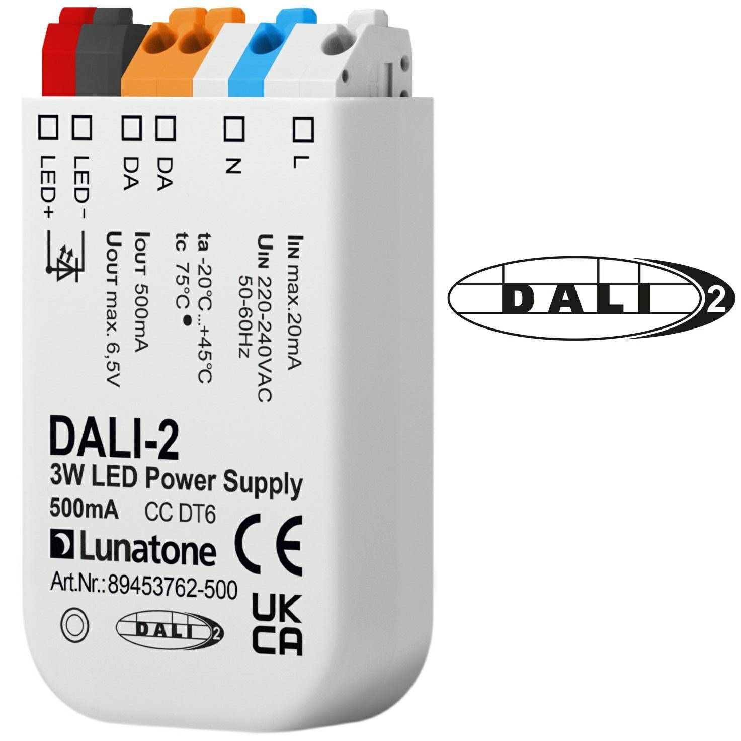 DALI-2 LED Power Supply, 3Watt 500mA