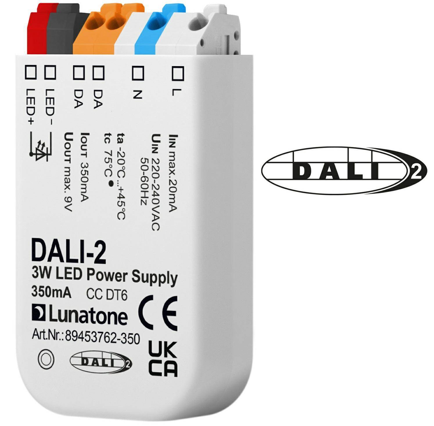DALI-2 LED Power Supply, 3Watt 350mA