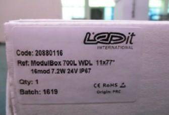 ModulBox 700L WW 11x77° 16mod 7,2W 24V