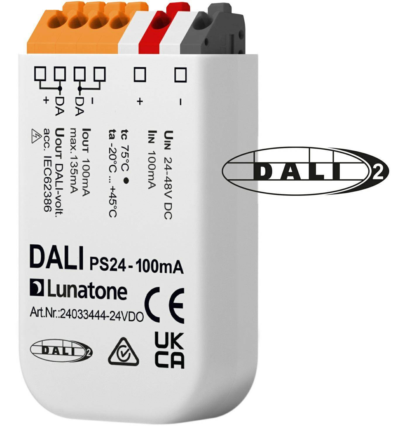 DALI-2 PS24 100mA Uin: 24-48V Sterowanie