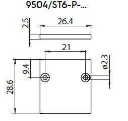 9504/ST6-P-W2 (SIN) Zaślepka biała