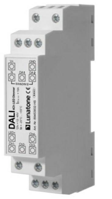 DALI 4Ch LED Dimmer 16A (Zdjęcie 1)