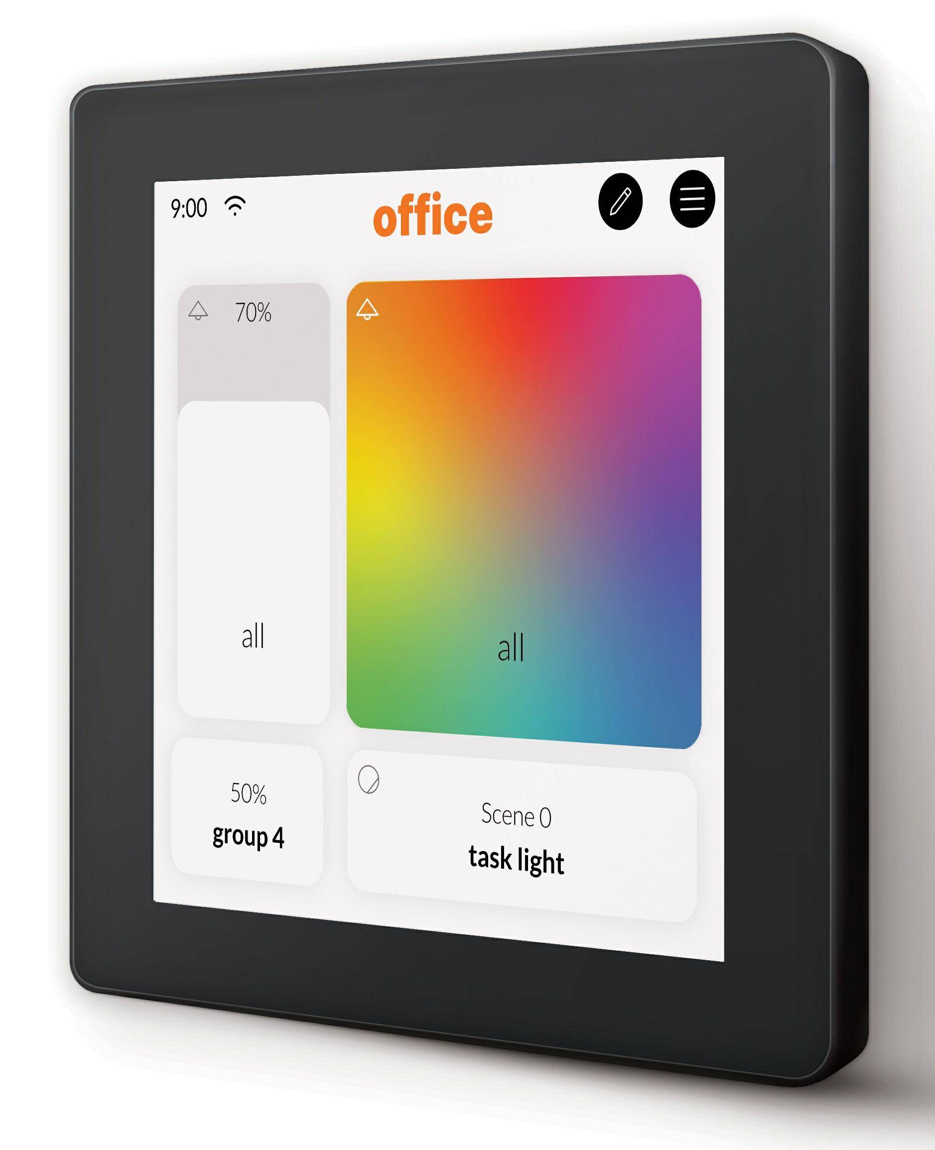 DALI-2 Display 4” Plus black Sterowanie