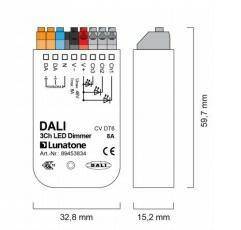 DALI 2Ch LED Dimmer 8A (Zdjęcie 1)