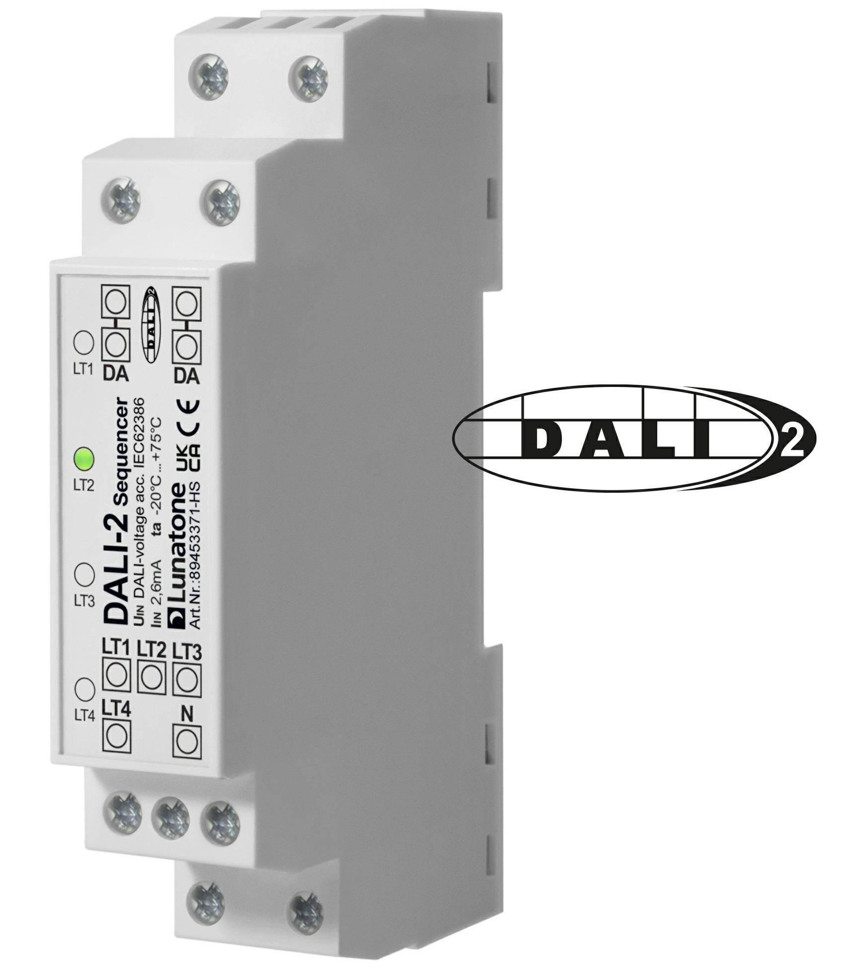 DALI-2 RTC Sequencer DIN Rail Sterowanie