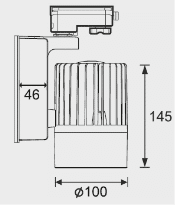 EOS Reflektor LED 26W 840 24D 3F biały