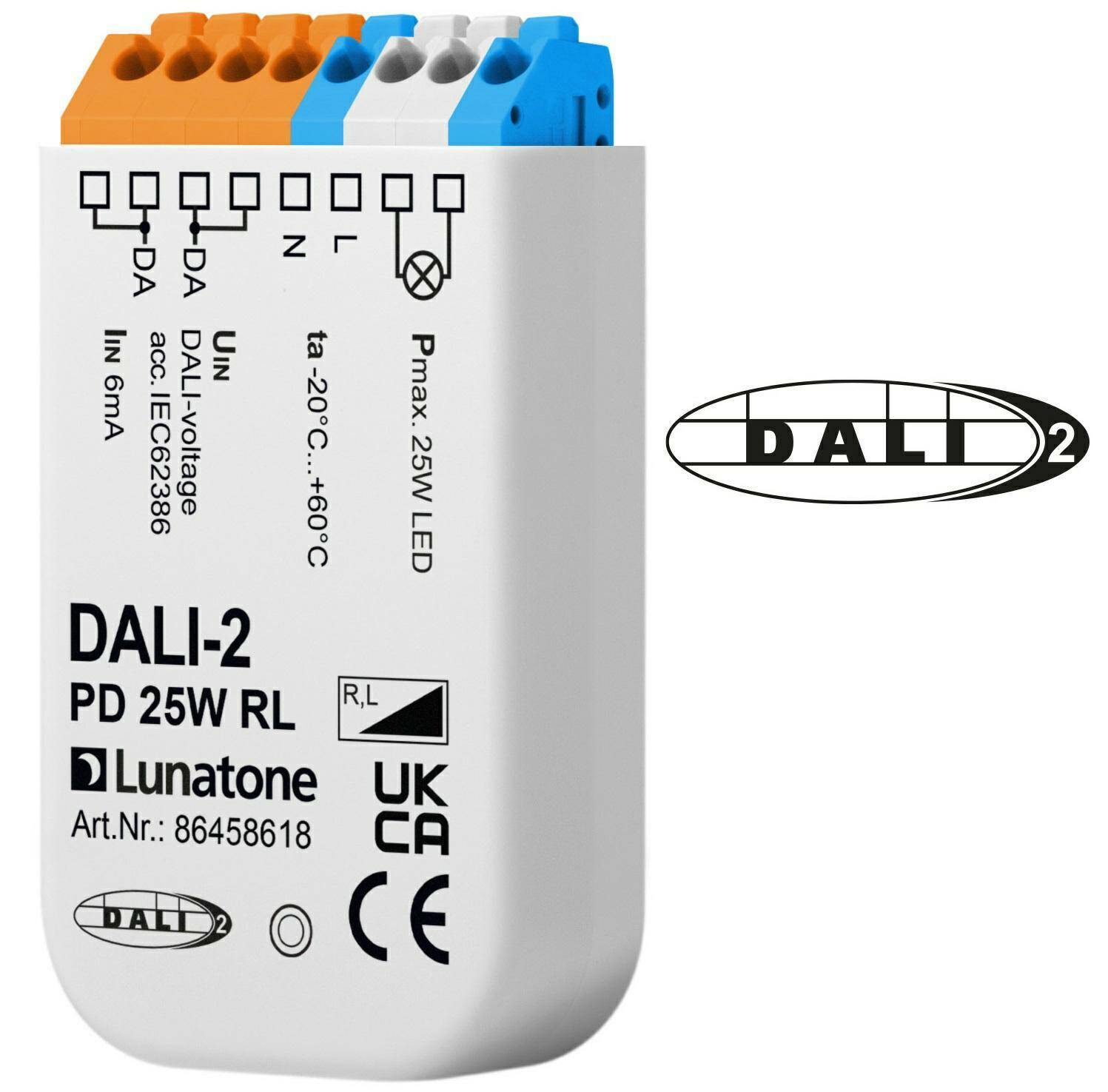 DALI-2 PD 3-25W anschnitt R,L Sterowanie