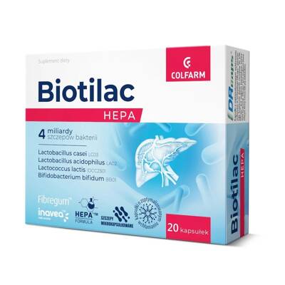 Biotilac Hepa 20 kaps Colfarm