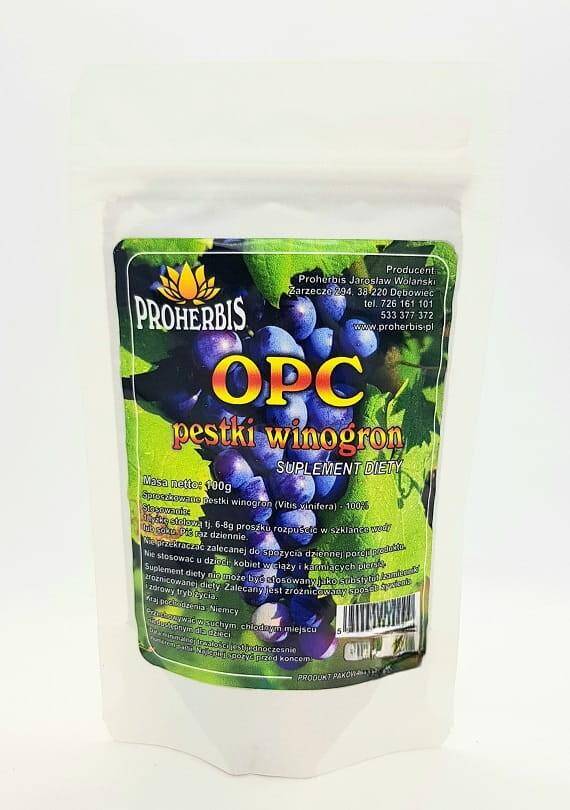 Proherbis Pestki winogron OPC 100g